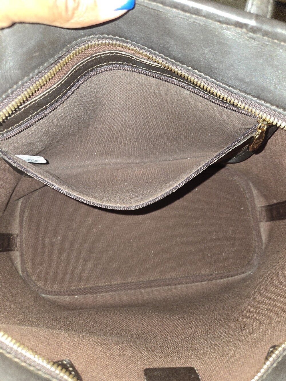 MCM Visetos Dog Bone Striped Shopper Tote Bag - Picture 11 of 17
